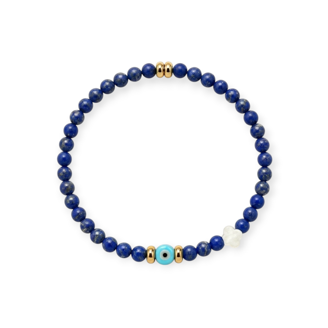 Nefeli Evil Eye Stretch Bracelet