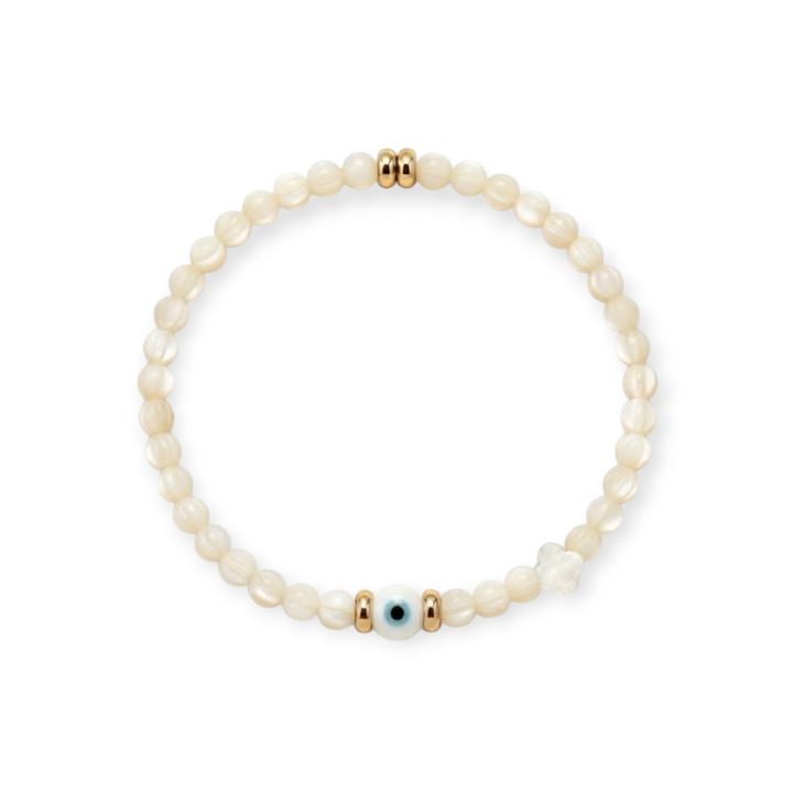 Nefeli Evil Eye Stretch Bracelet