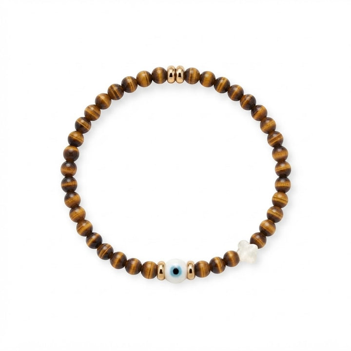 Nefeli Evil Eye Stretch Bracelet