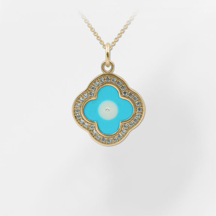 Mykonos Clover Necklace - Helen Georgio