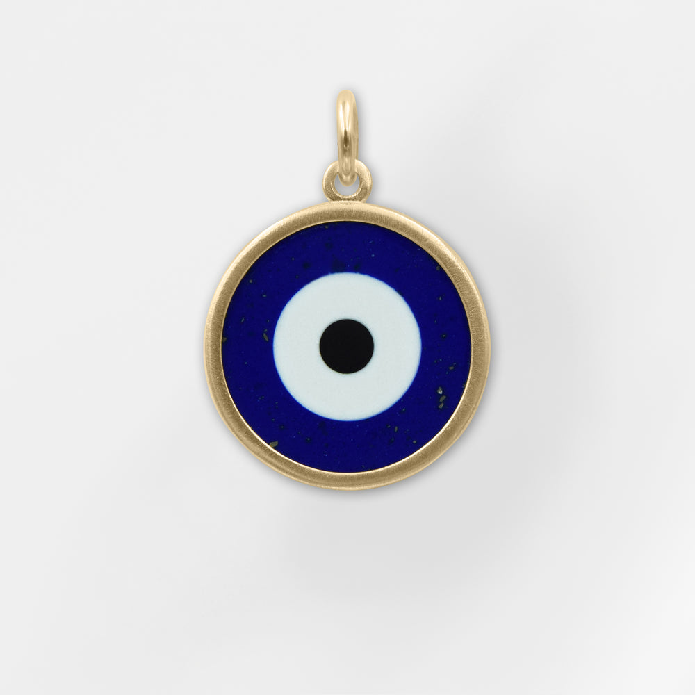 Mati, Greek Blue Evil Eye Pendant Necklace - Helen Georgio