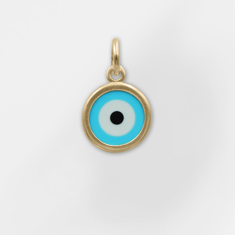 Mati, Greek Turquoise Evil Eye Pendant Necklace - Helen Georgio