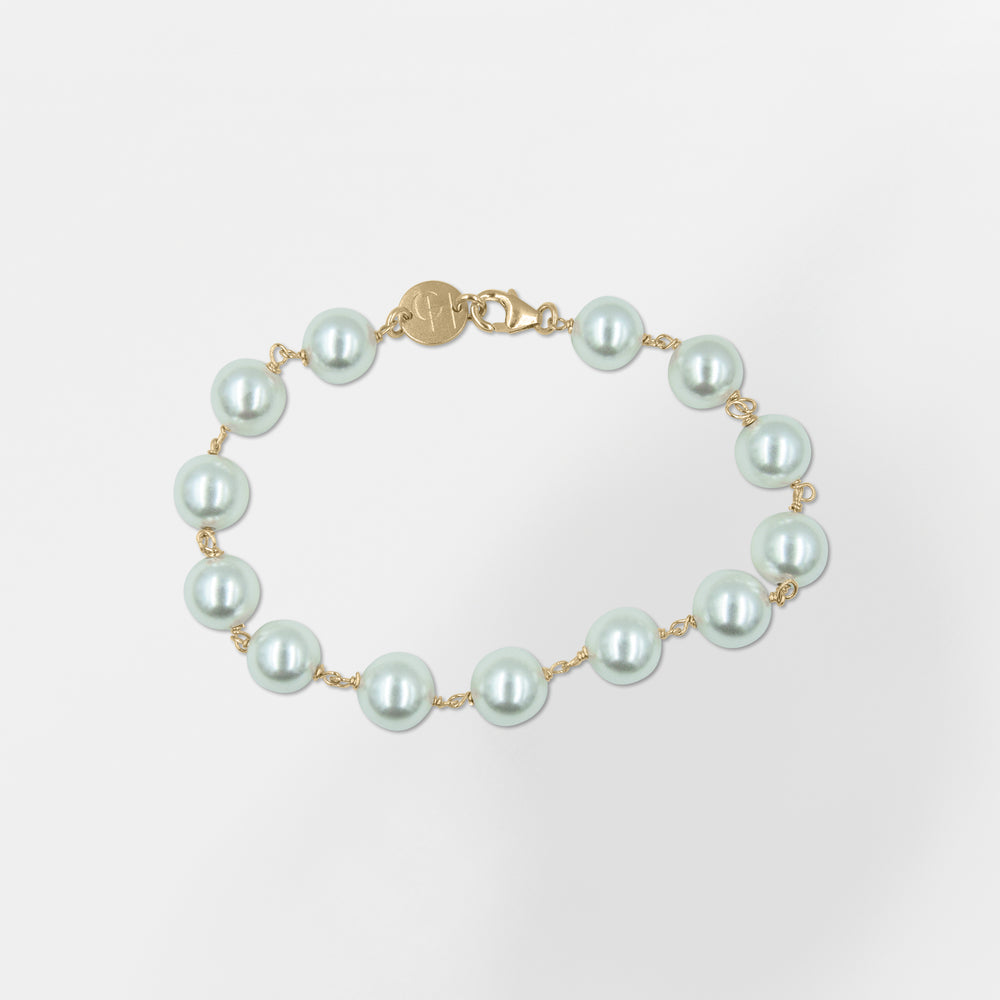 Chloe Bracelet, Handmade Mother of Pearl Bracelet - Helen Georgio