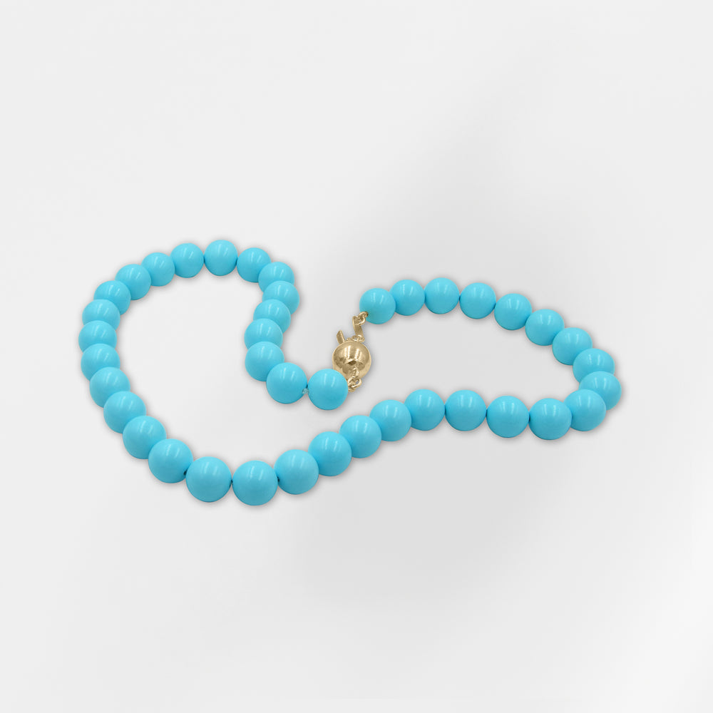 Chloe, Turquoise Beaded Necklace - Helen Georgio