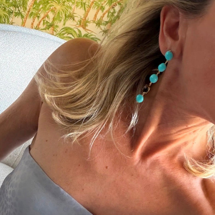 Zena Turquoise Drop Earrings