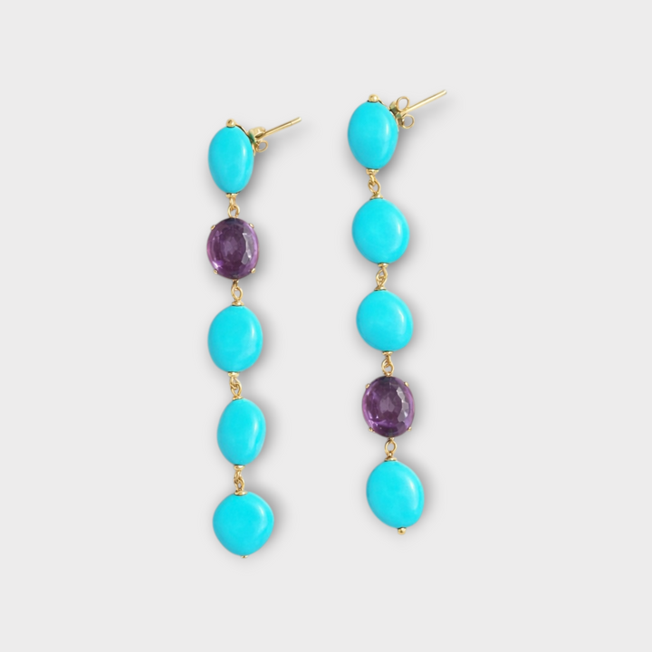 Zena Turquoise Drop Earrings
