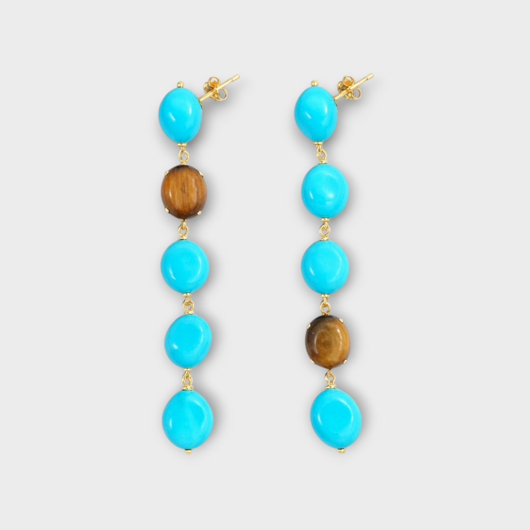 Zena Turquoise Drop Earrings
