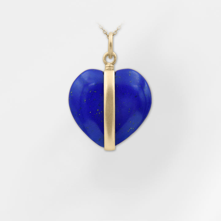 Calypso, Handmade  Blue Heart Pendant