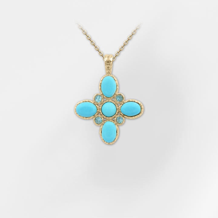 Lydia Cross Necklace - Small - Helen Georgio