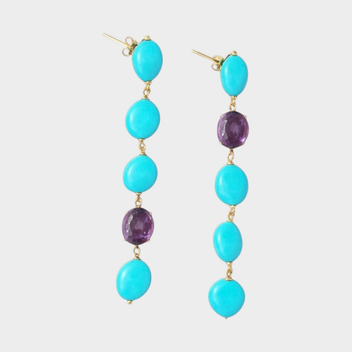 Zena Turquoise Drop Earrings