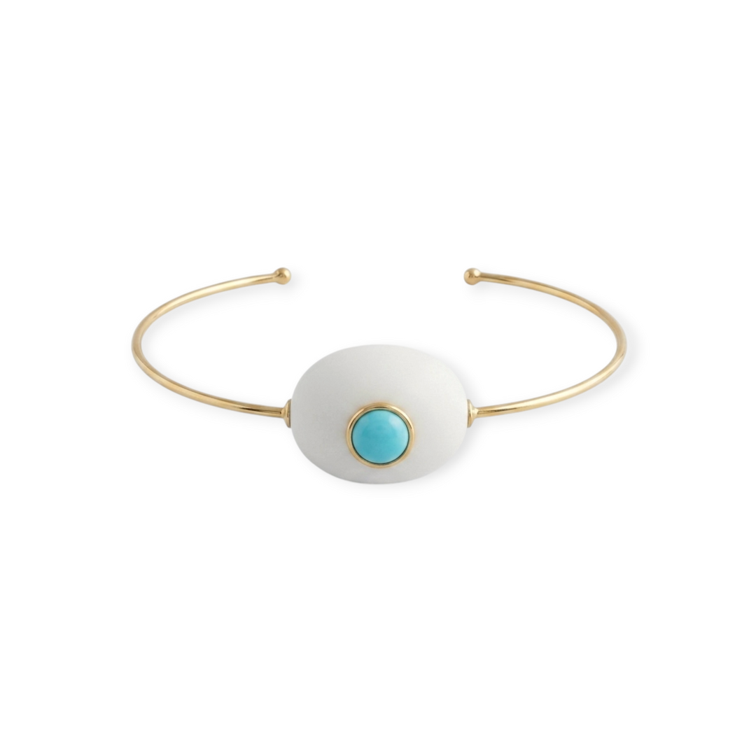Kea - Cuff Bracelet -White