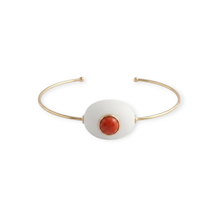 Kea - Cuff Bracelet -White