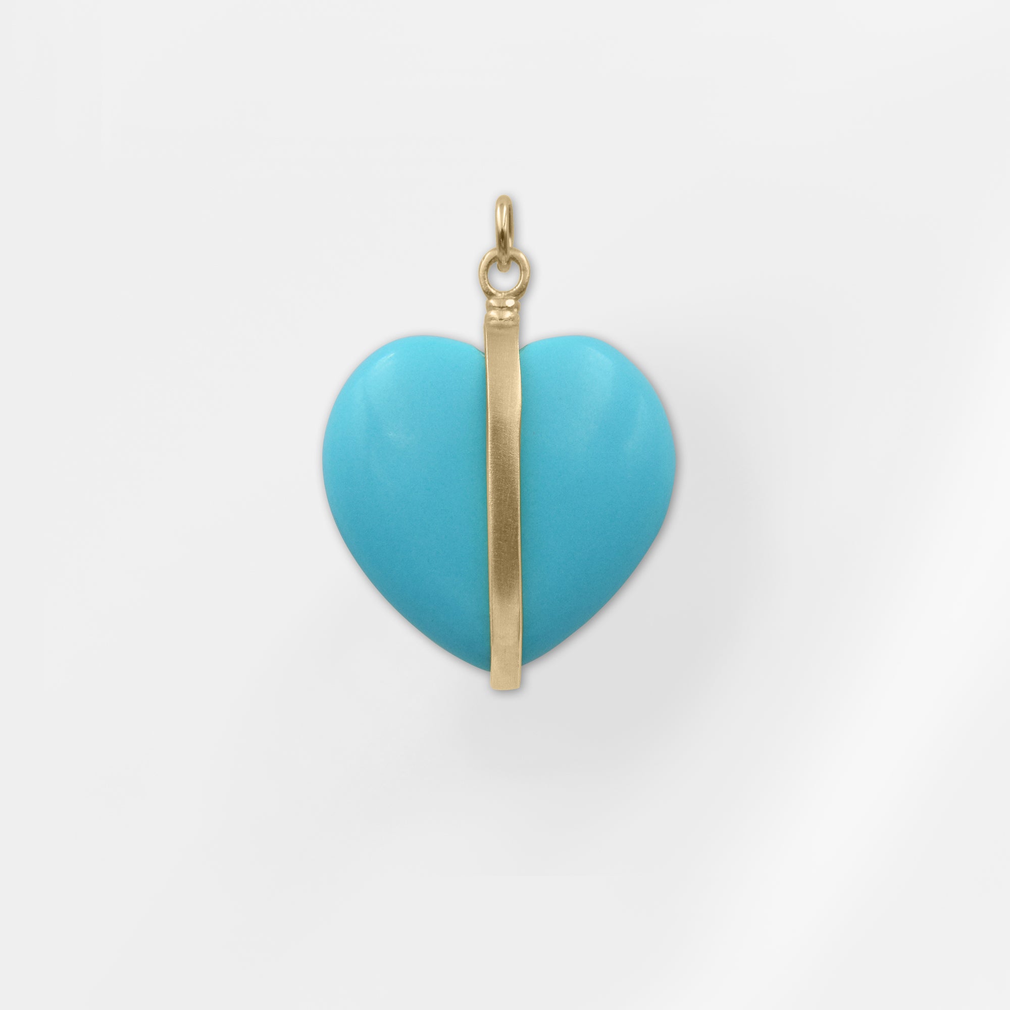 Solid 14K Gold Turquoise Heart Pendant, Turquoise Heart Pendant, 14k Gemstone Heart Pendant, Dainty Turquoise Heart Pendant, Heart hotsell pendant