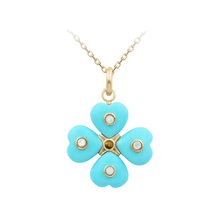 Kleos Clover Necklace – Turquoise