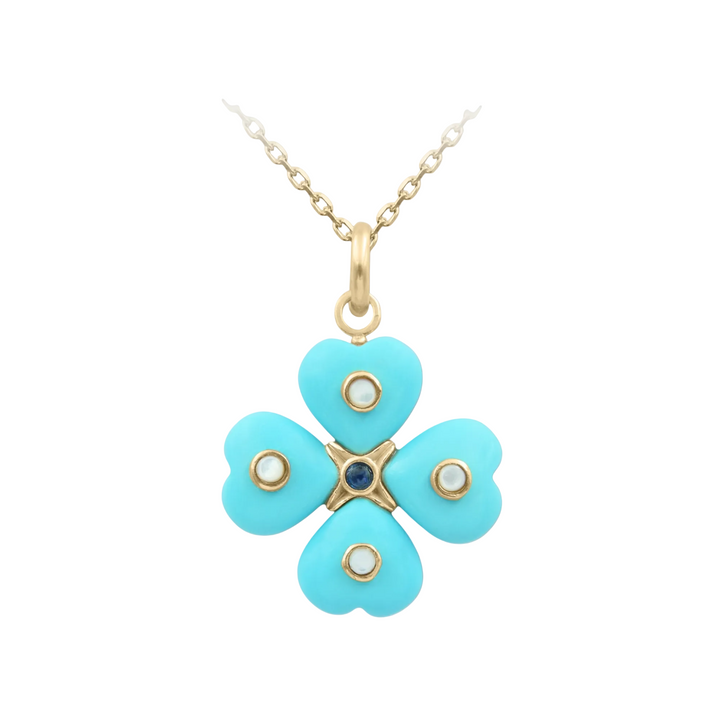 Kleos Clover Necklace – Turquoise