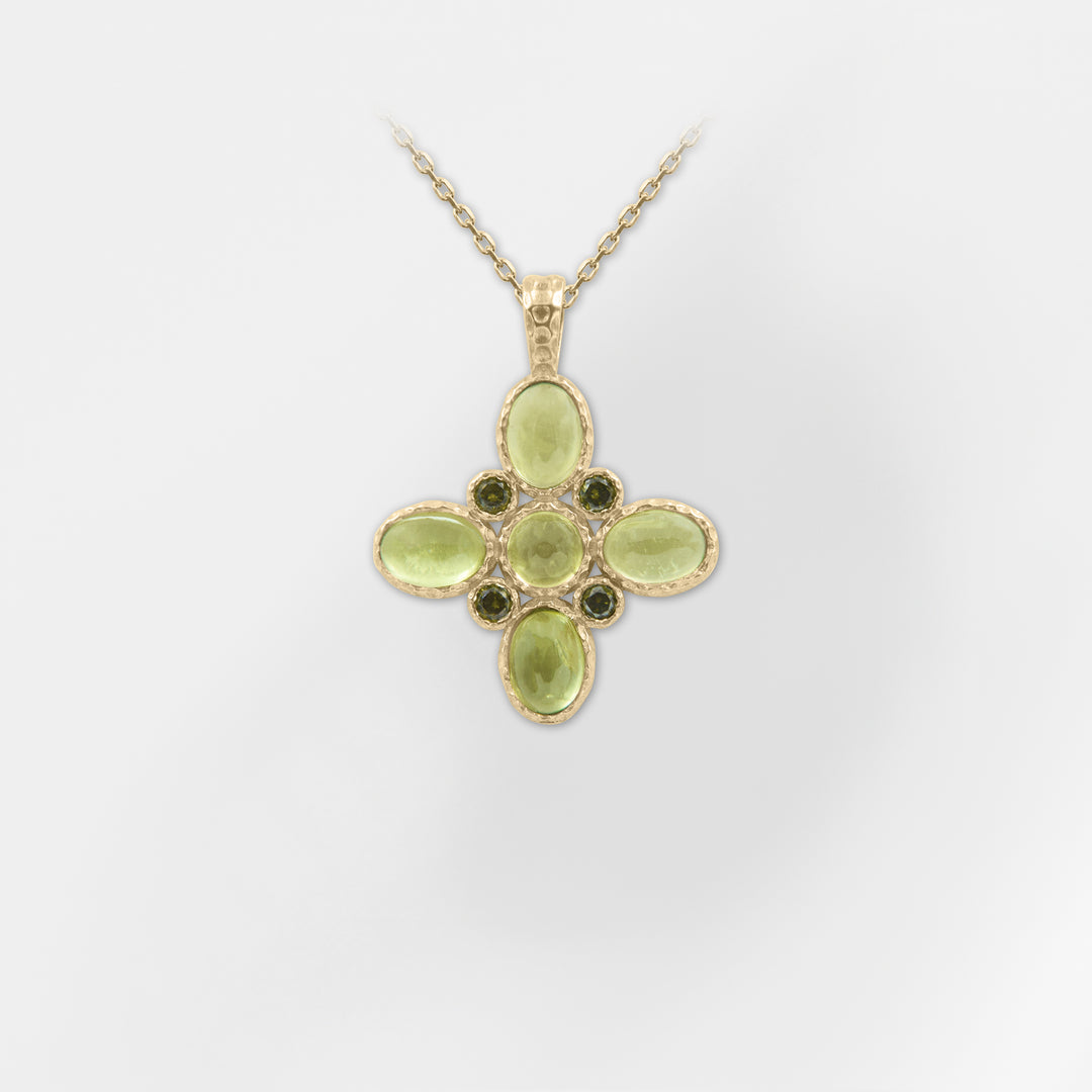 Lydia Cross Necklace - Small - Helen Georgio