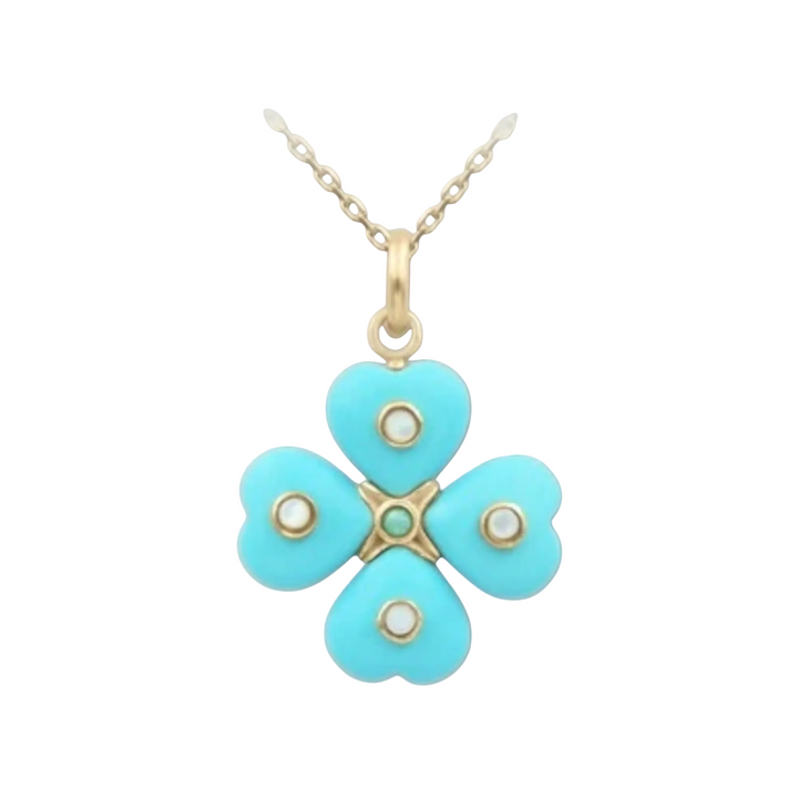 Kleos Clover Necklace – Turquoise