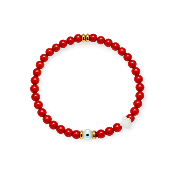 Nefeli Evil Eye Stretch Bracelet