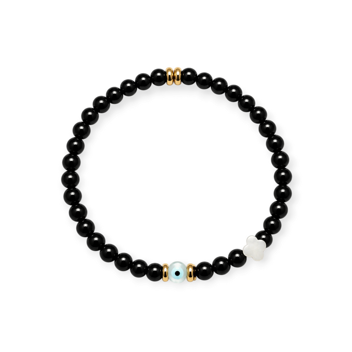 Nefeli Evil Eye Stretch Bracelet