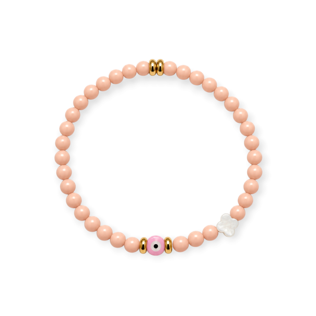 Nefeli Evil Eye Stretch Bracelet