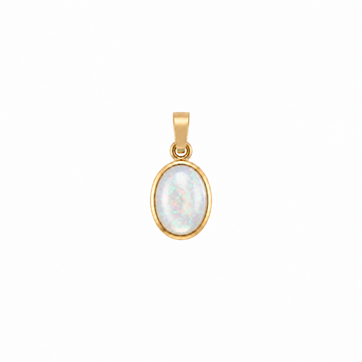 Leda Oval Gemstone Pendant