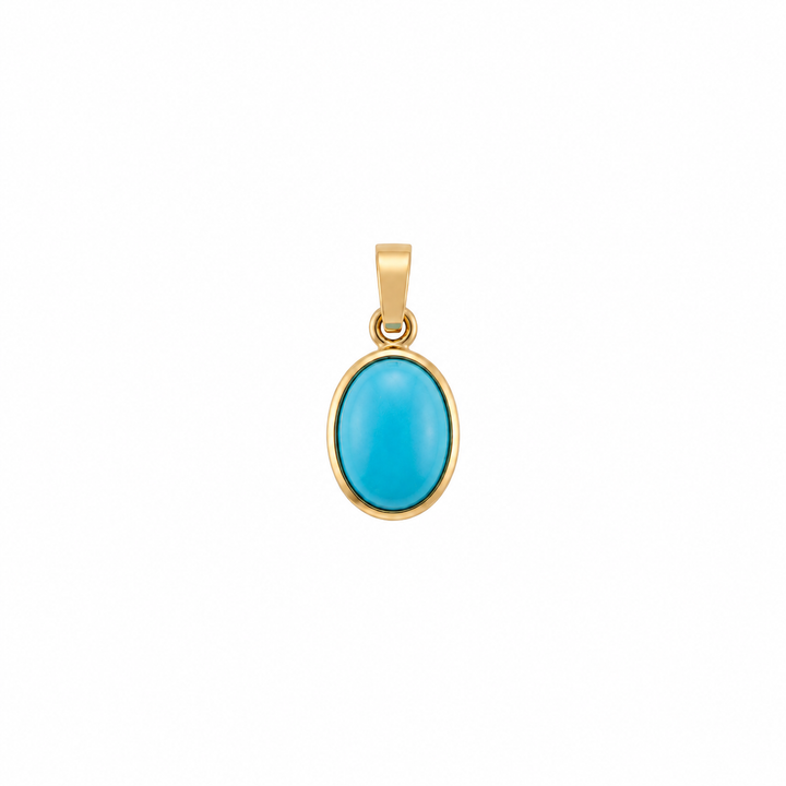 Leda Oval Gemstone Pendant