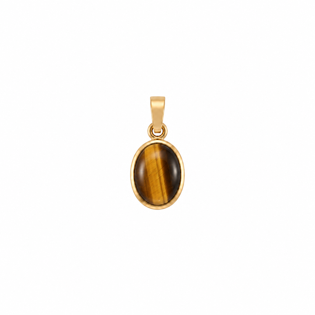 Leda Oval Gemstone Pendant