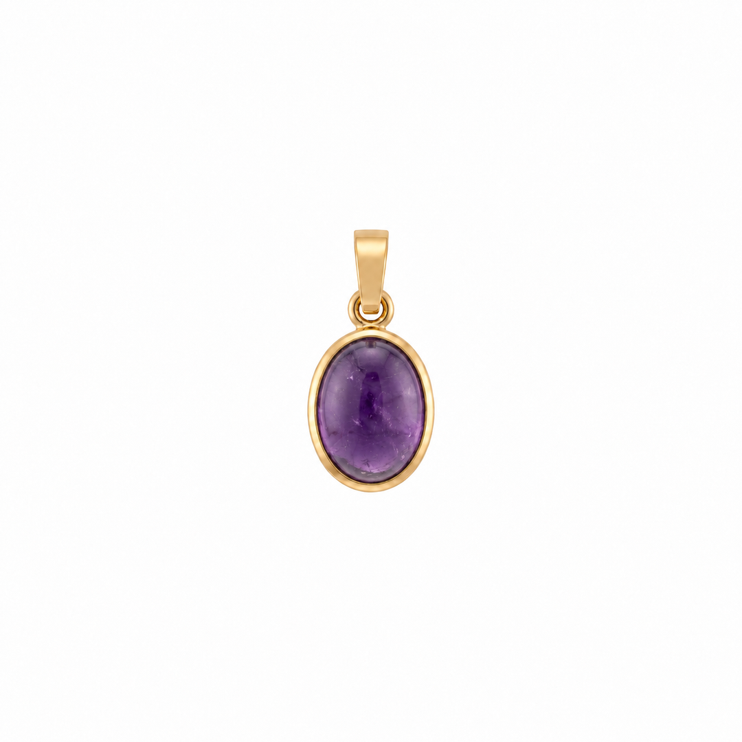Leda Oval Gemstone Pendant