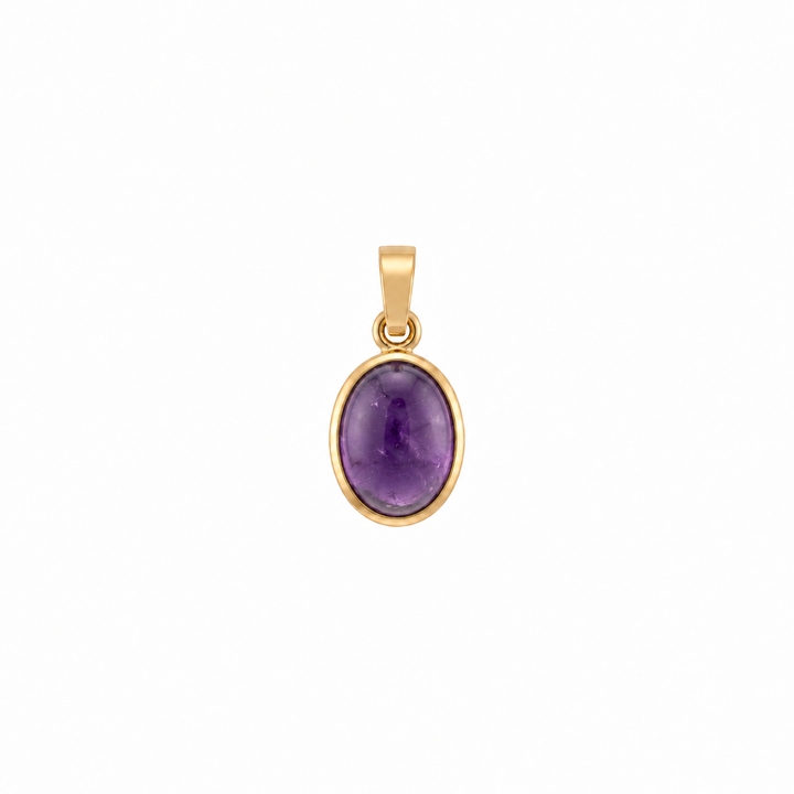 Leda Oval Gemstone Pendant