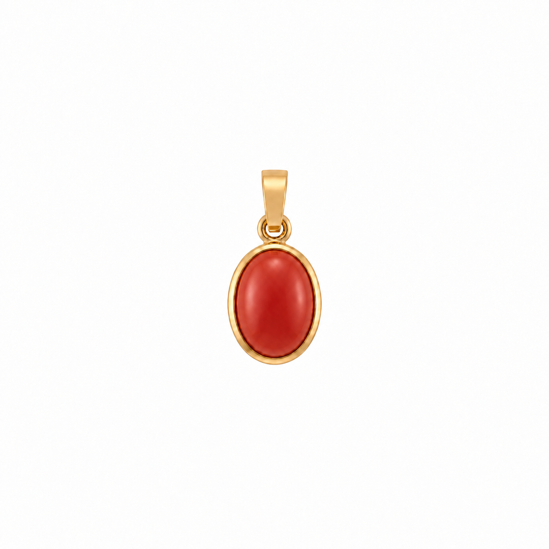 Leda Oval Gemstone Pendant