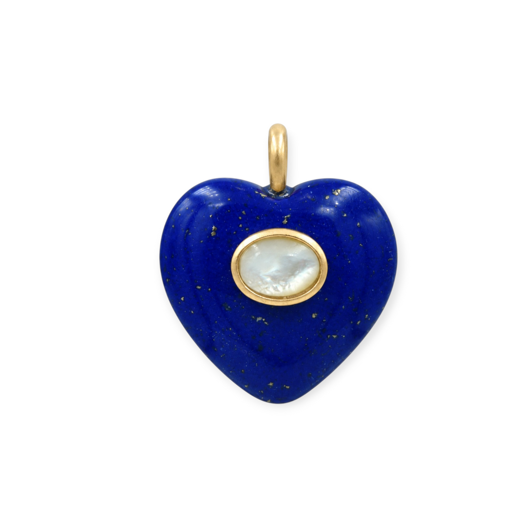 Aegean Turquoise Heart Pendant