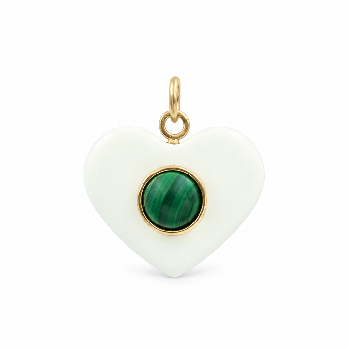 Amor Heart Pendant – White