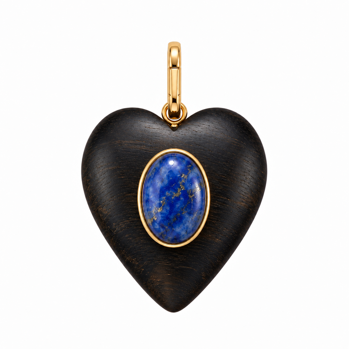 Kara Heart Necklace - Malachite