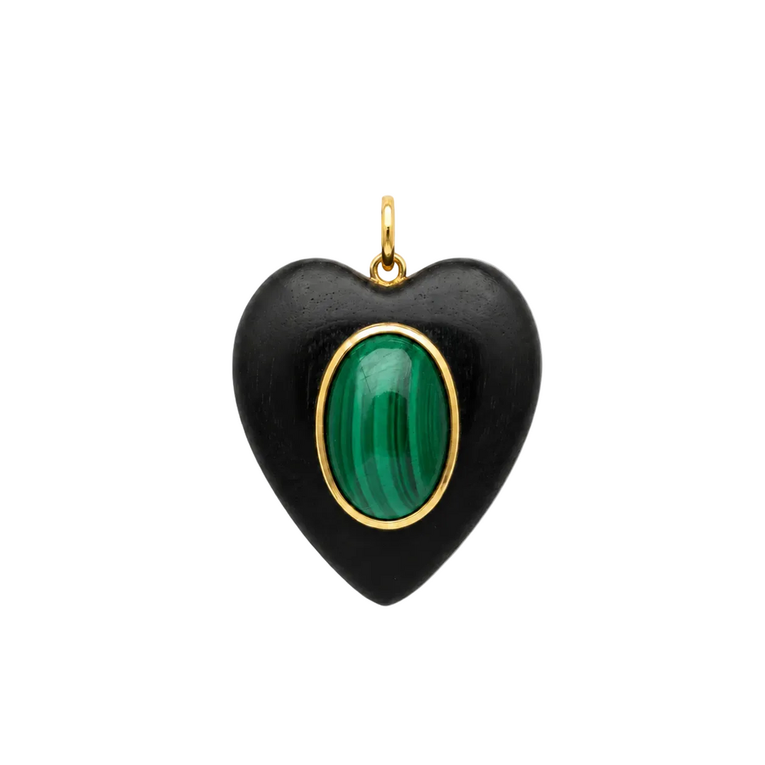 Kara Wood Heart Necklace