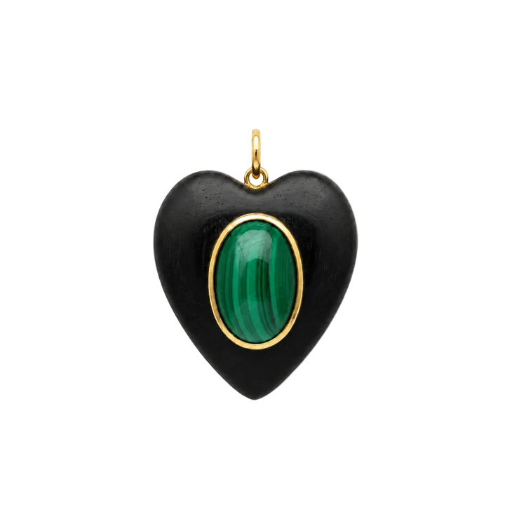 Kara Wood Heart Necklace