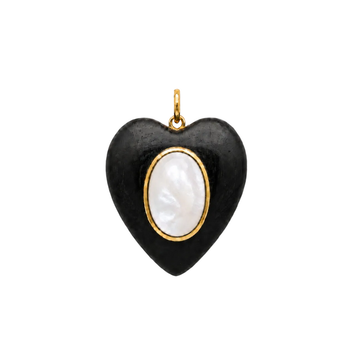 Kara Wood Heart Necklace