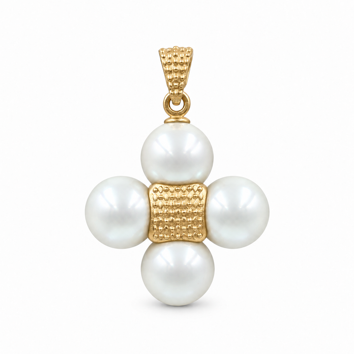 Sophia Blue Cross Necklace - Large