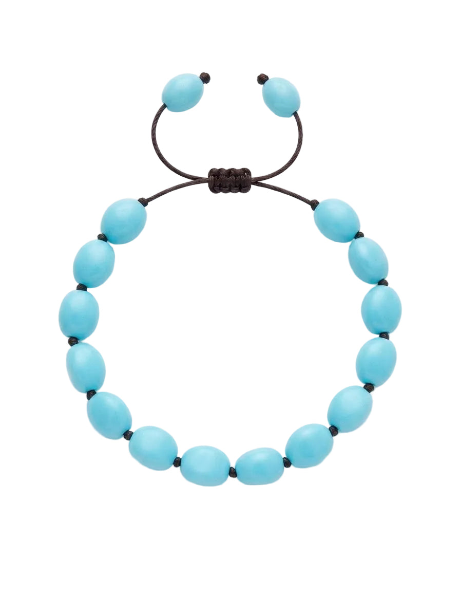 Sani Bracelet • Adjustable Turquoise Beaded Bracelet