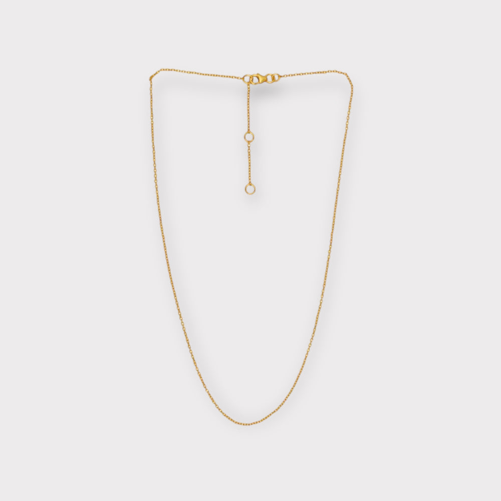 18k Gold Plated Sterling Silver Cable Chain - Helen Georgio