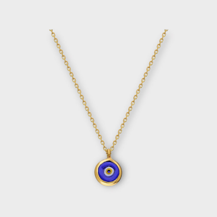 Glow, Small Blue Evil Eye Necklace - Helen Georgio