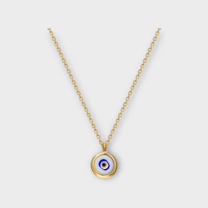 Glow, Small Blue Evil Eye Necklace - Helen Georgio