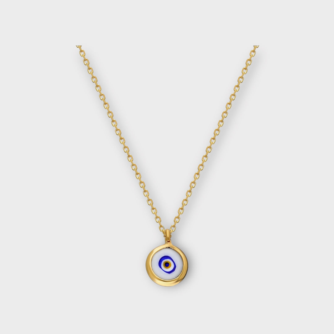 Glow, Purple Small Evil Eye Necklace - Helen Georgio