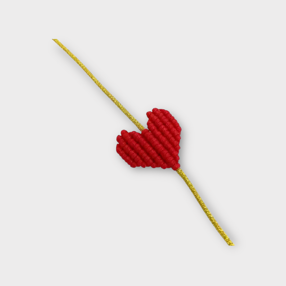 Macrame Heart Friendship Bracelet in Various Colors