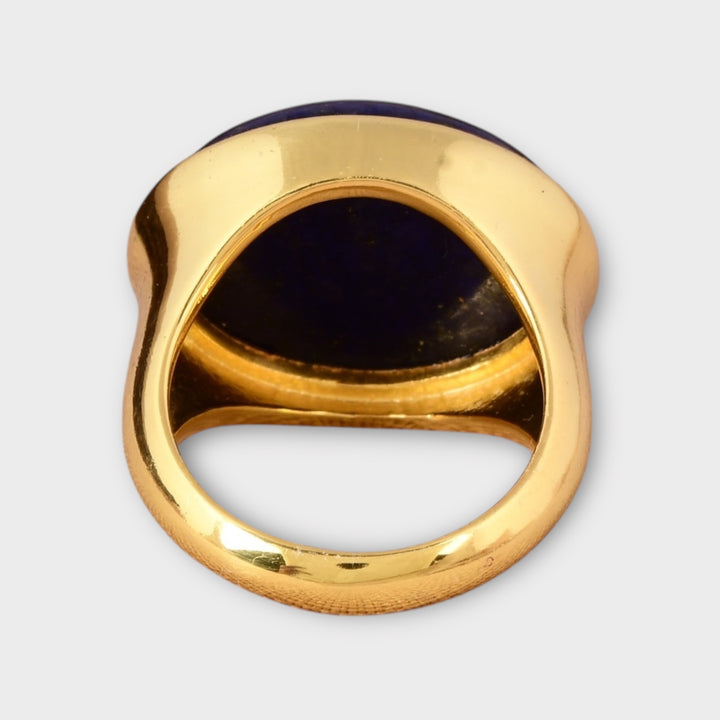 Lapis Lazuli Gemstone Dome Ring
