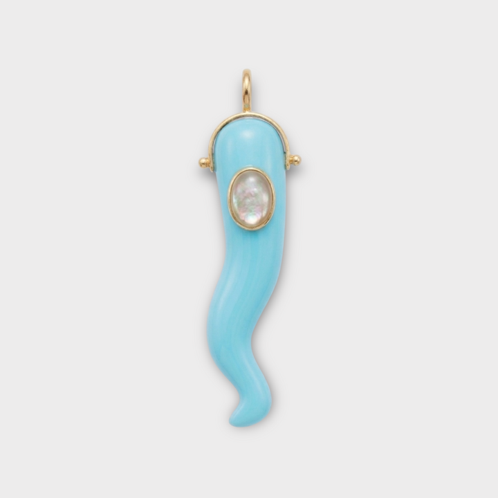 Corno Necklace · Turquoise