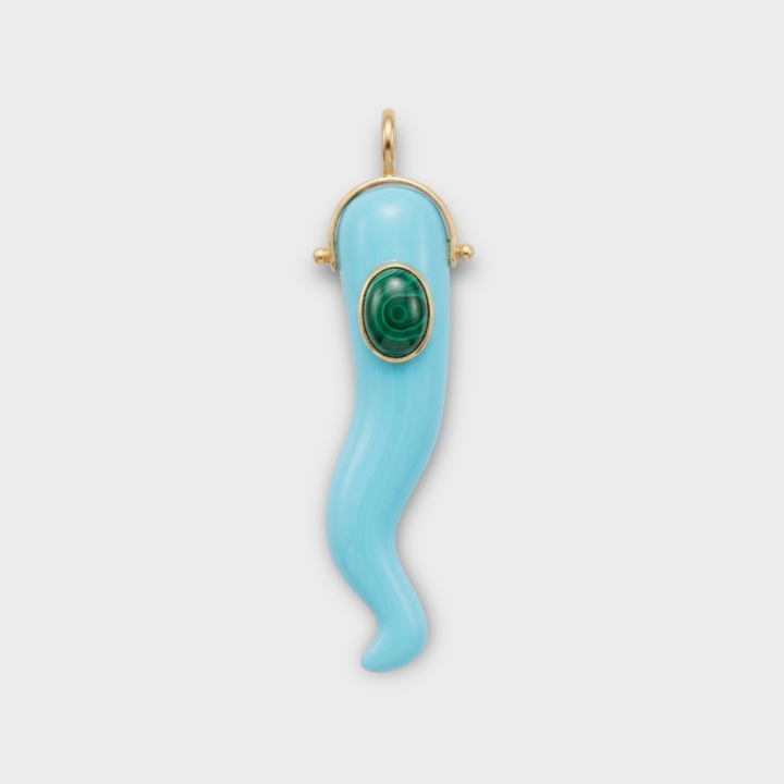 Corno Necklace · Turquoise