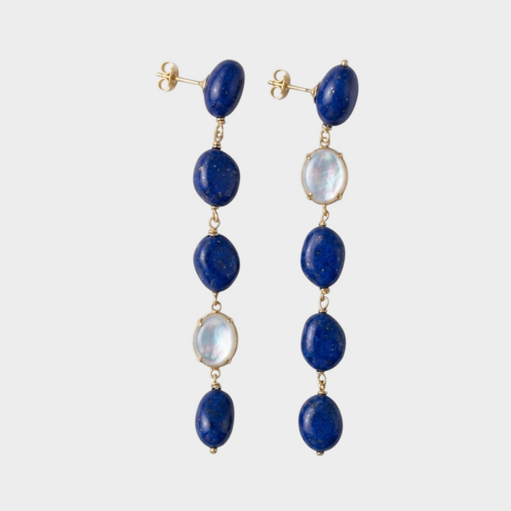 Zena Blue Drop Earrings