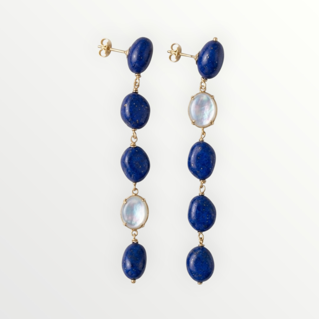 Zena Blue Drop Earrings