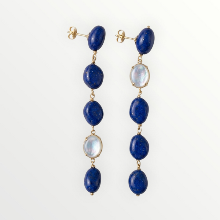 Zena Blue Drop Earrings